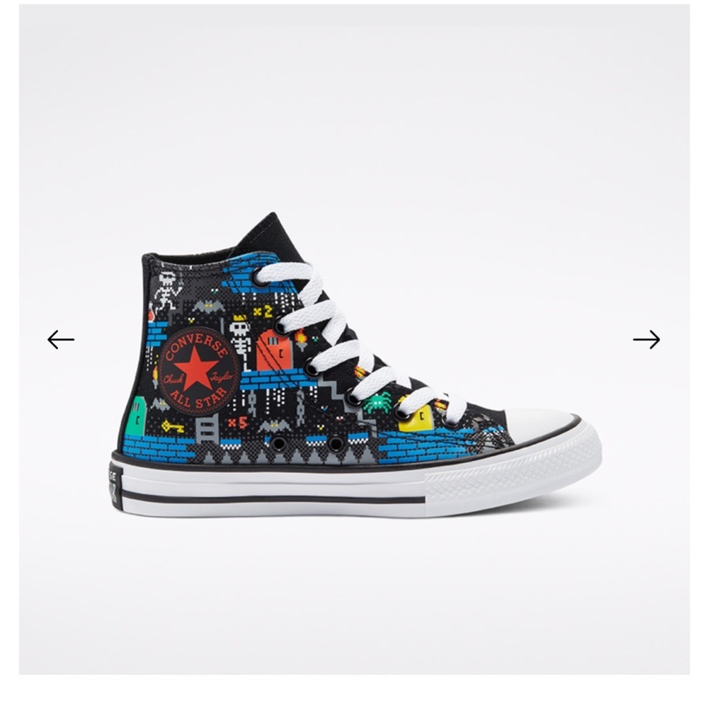 Gamer Chuck Taylor All Star High Top shoes size 2 kids - Picture 6 of 6